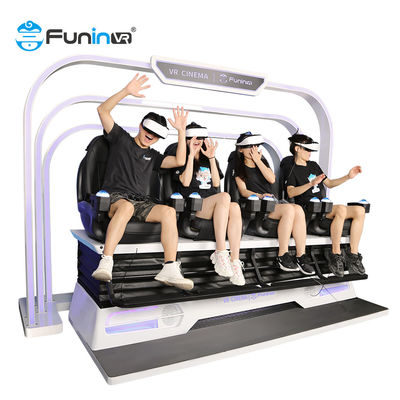 4 ที่นั่งระบบไฟฟ้า 9D VR Chair Amusement Park Rides