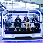 ความสนุกที่ทำกำไรได้ 6 ที่นั่ง 9d Virtual Reality Machine Roller Coaster Simulator