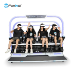 ความสนุกที่ทำกำไรได้ 6 ที่นั่ง 9d Virtual Reality Machine Roller Coaster Simulator