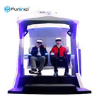 200 กิโลกรัม 220 โวลต์ Funin VR จีนจำลองรถไฟเหาะ 9D VR เก้าอี้สองที่นั่งจำลองเพื่อขายแผ่นโลหะ