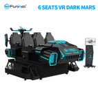 6 ที่นั่ง 9D VR Tank Simulator Dark Mars สำหรับอุปกรณ์สนุกสีดำ