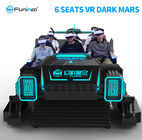 6 ที่นั่ง 9D VR Tank Simulator Dark Mars สำหรับอุปกรณ์สนุกสีดำ