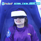 การจำลองเสมือนจริง 360 หมุนสองที่นั่ง VR Egg Cinema สำหรับสวนสนุก
