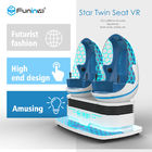 Blue + White 9D VR Simulator 2 ที่นั่งพร้อมแว่นตา 3D Deepoon E3