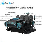 Kids Park Family 6 ที่นั่ง 9D VR Simulator พร้อมแพลตฟอร์ม Crank ไฟฟ้า