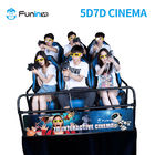 สวนสนุก 8.0kw 80pcs 7D 5D Cinema Simulator พร้อม 8 9 12 ที่นั่ง