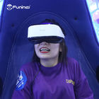 ผู้เล่น 2 ที่นั่ง Blue &amp; black 9D Virtual Reality Simulator เครื่องเกมอาเขต VR Egg Chair