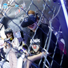 อุปกรณ์สวนสนุก VR ผู้เล่นหลายคนยิงซอมบี้ 4-5 ผู้เล่น VR Set 9D Virtual Reality Machine