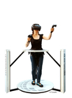 สวนสนุก Virtual Reality Treadmill Shooting Walker Simulator VR Walker