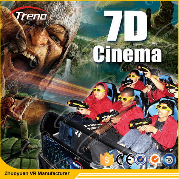 วีดีโอเกมส์ 7D การเคลื่อนไหว ขี่, โรงภาพยนตร์ โรงภาพยนตร์ 7D สำหรับสวนสนุก