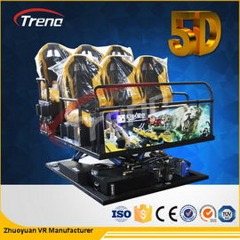 70 PCS 5D Movies + 7 PCS 7D Shooting Games Safety Theme Park Roller Coasters 5D Cinema Simulator With Hydraulic System