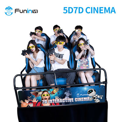 วัสดุโลหะ 7D Cineme 5D Cinema Simulator 3D 4D 5D 6D Cinema Theater Movie Motion
