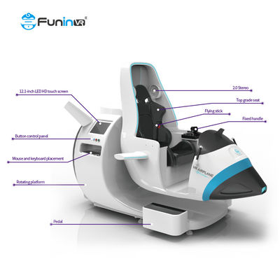 Commercial 9D Virtual Reality Simulator 360 เที่ยวบินในร่มสวนสนุก Rides