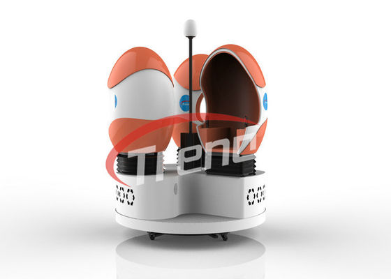 Space Capsule รูปไข่จำลอง 9D VR จำลอง สามที่นั่งพร้อมแว่นตา HQ VR