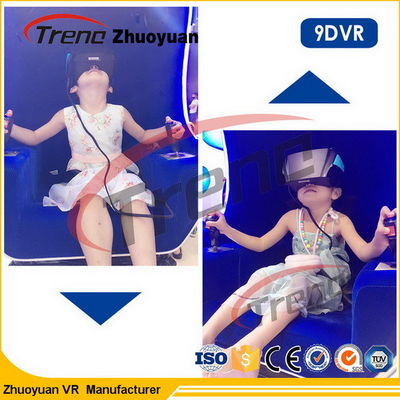 รถแข่งเกมออนไลน์ VR 9D โรงภาพยนตร์ Triple Wheel 220 โวลต์ 5500 วัตต์