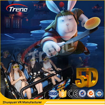 Safety Theme Park Roller Coasters 5D Movie Theater With Hydraulic System For film