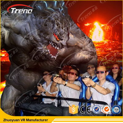 Safety Theme Park Roller Coasters 5D Movie Theater With Hydraulic System For film