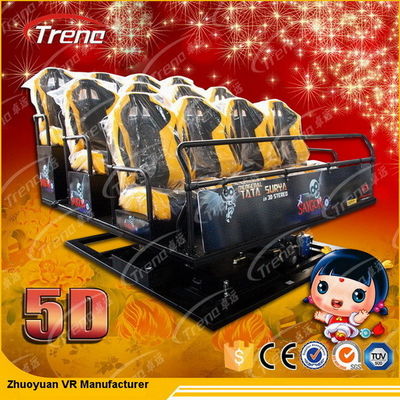 ตัวจำลองโรลเลอร์ Coaster 7D พร้อมด้วยเอฟเฟ็กต์พิเศษของ Lighting / Wind / Fog