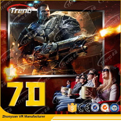 Movable Digital Control 7D โรงภาพยนตร์ 4 ที่นั่ง / 6 ที่นั่งพร้อมระบบไฮดรอลิค