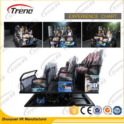 6 DOF ปืนยิงปืนสเตอริโอ 7D โรงภาพยนตร์ จำลอง กับ 3D VR Hanger 2.25KW 220V