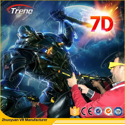 6 ที่นั่งโรงภาพยนตร์ไฟฟ้า 7D พร้อมระบบเสียงพิเศษ 220V 5.50KW