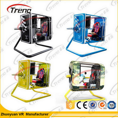 Black 720 ° การเคลื่อนไหว VR Theme จอด สตูดิโอเกมพร้อม Cabin เลียนแบบจำลอง