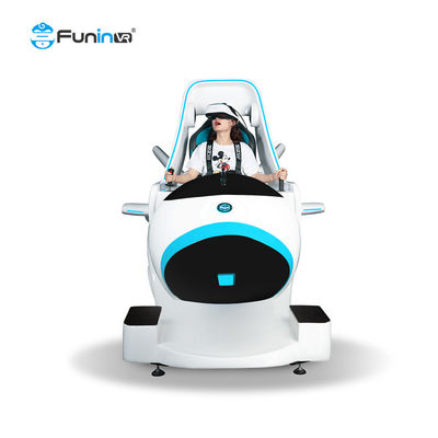 สวนสนุกในร่มเครื่องบินจำลองการบินเก้าอี้นักบินหมุนได้ 360 Vr