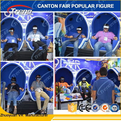 โรงภาพยนตร์ขนาด 360 องศา พิเศษ ไข่ 9d ที่มีแว่นตา 3d Vr เสมือนจริง