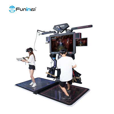 0.8kw 9D VR Game Machine Shooting Simulator ผู้เล่นหลายคน FPS Theme Park Equipment