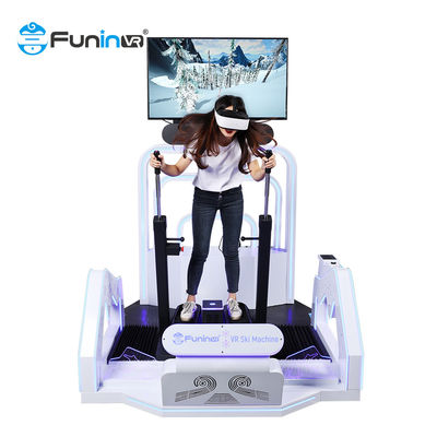 จำลองการเล่นสกี 9D Vr Standing Flight Virtual Roller Coaster Simulator