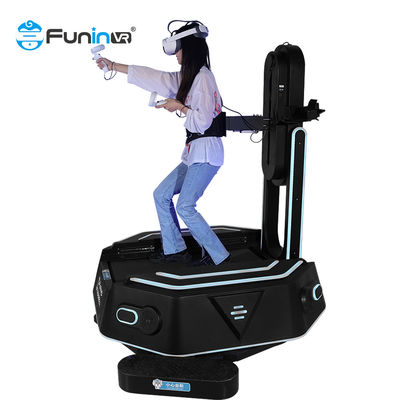 Interactive ในร่ม 360 องศา 9D Vr Standing Platform Walker Treadmill Vr Walking