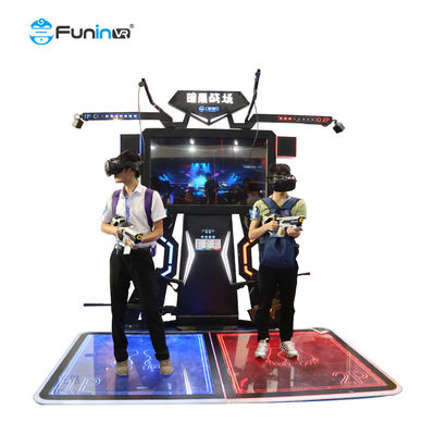 PC Stand Up Flight VR Simulator With Joystick Controls Theme การยิงทหาร
