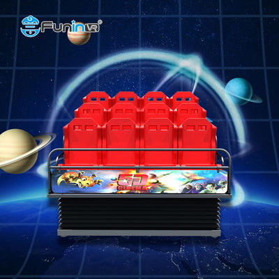 สกรีนโค้ง HD Projection 5D 7D VR Cinema With Motion Seats ภาพยนตร์ที่เคลื่อนไหว