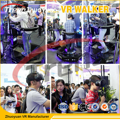 800 วัตต์เกมยิงปืน 9D VR Treadmill เสมือน Run VR Walker จำลอง