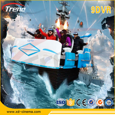 แพลตฟอร์มหมุน 360 องศา 9D VR อุปกรณ์ 6 ที่นั่ง 9D การกระทำ โรงภาพยนตร์ CE Certificate