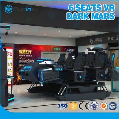 6 ที่นั่ง 3.8KW Adventure เสมือน ความจริง เกมเครื่อง / 9D Dynamic Vr โรงภาพยนตร์