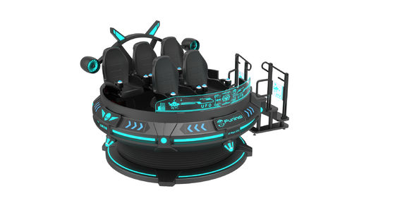 สนุกสนาน 55 นิ้วจอ 9 มิติ VR เก้าอี้ AC220V 5 ที่นั่ง