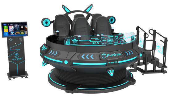 สนุกสนาน 55 นิ้วจอ 9 มิติ VR เก้าอี้ AC220V 5 ที่นั่ง