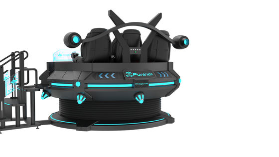 สนุกสนาน 55 นิ้วจอ 9 มิติ VR เก้าอี้ AC220V 5 ที่นั่ง