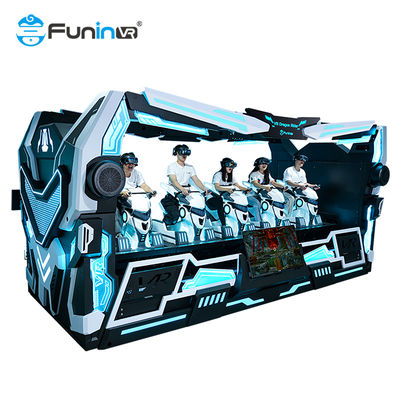 บันเทิง 9D VR มังกรขี่ 5 ที่นั่ง Simulator บนพลาตฟอร์มธีมสุดยอดแบบไดนามิก