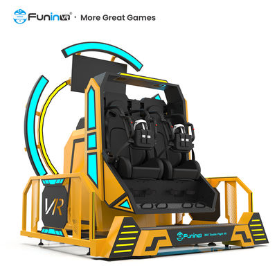 360° Rotation VR Flight Simulator รอลเลอร์โคสเตอร์ VR เกมส์เกมส์