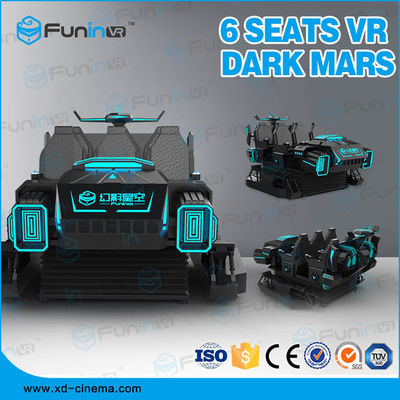 เครื่องจำลองโรงภาพยนตร์ VR 9D 220 โวลต์ 6 ที่นั่ง VR Car Machine สำหรับห้างสรรพสินค้า