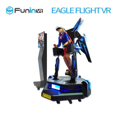 ผู้เล่นหนึ่งคนยืนเครื่องบิน Flight Simulator สีดำพร้อมไฟ LED สำหรับซุปเปอร์มาร์เก็ต