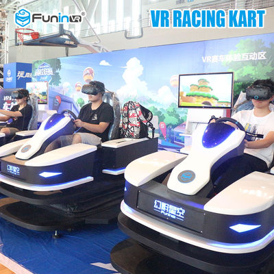 เครื่องจำลองการแข่งรถในร่ม VR เครื่องเกมอาร์เคด VR สำหรับห้างสรรพสินค้า