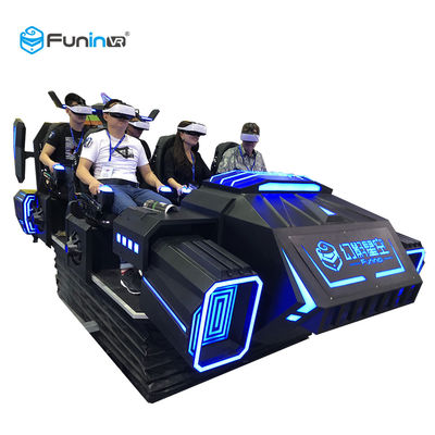 3.8KW 9D Virtual World Simulator VR เกมยิงปืนแบบโต้ตอบ 6 ที่นั่งสำหรับเด็ก