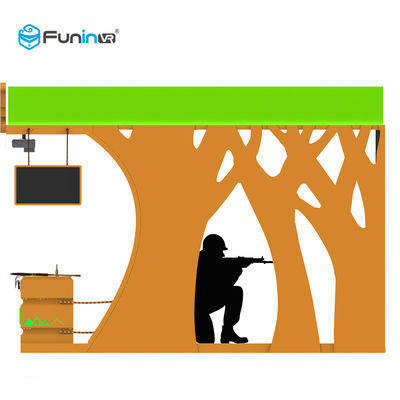 เกมยิงปืน 9D เสมือนจริงจำลอง 220V VR อุปกรณ์เผยแพร่เกม