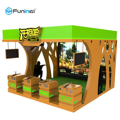 เกมยิงปืน 9D เสมือนจริงจำลอง 220V VR อุปกรณ์เผยแพร่เกม