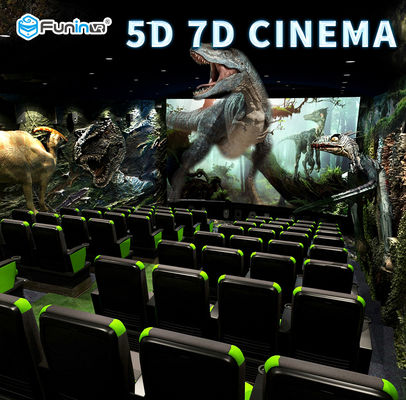 เกมต่อสู้แบบ 110V ต่อสู้ 7D Cinema Simulator Rider หน้าจอโลหะ 6/9 ที่นั่ง
