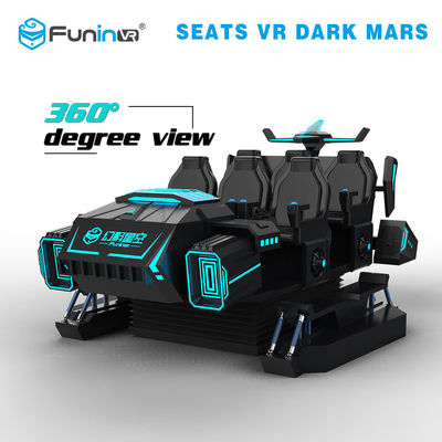 6 ที่นั่ง VR Dark Mar 9D VR Simulator พร้อมแพลตฟอร์ม Crank ไฟฟ้า