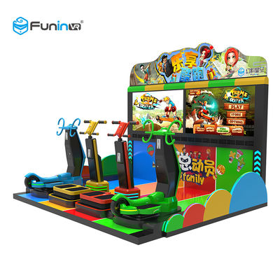 เด็กที่น่าสนใจ Interactive Parkour 9D VR Simulator สำหรับสวนสนุก